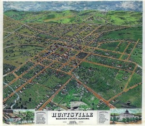 1871 Map of Huntsville